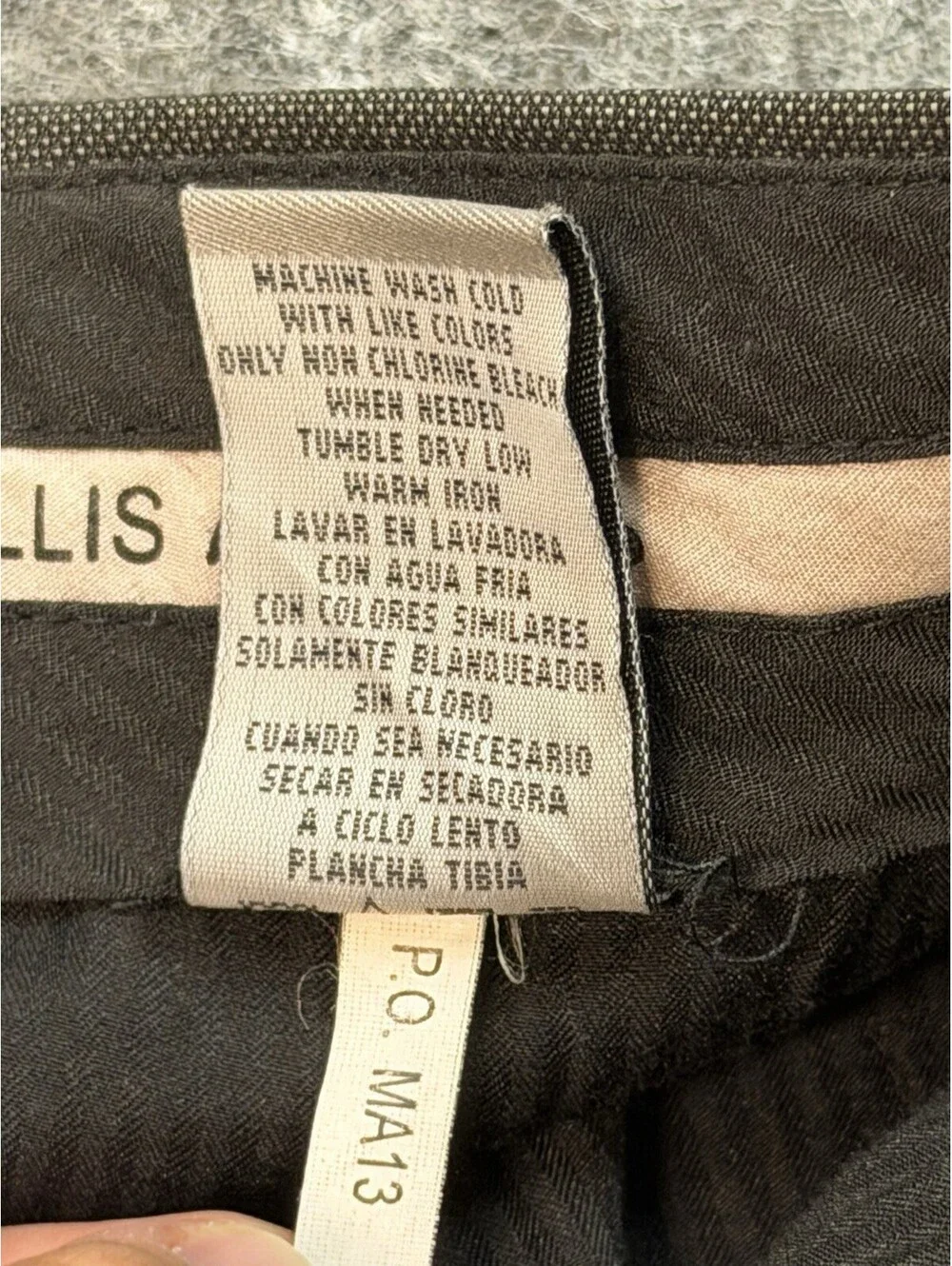 Perry Ellis America Mens Dress Pants Gray Pleated 32x30 Classic Fit